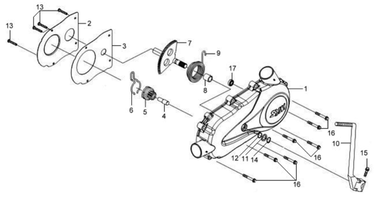 Крышка вариатора