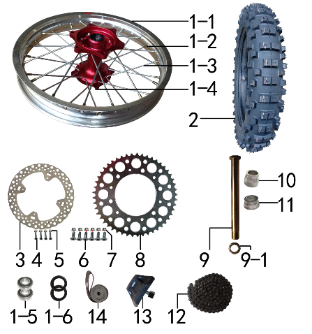 Колесо заднее