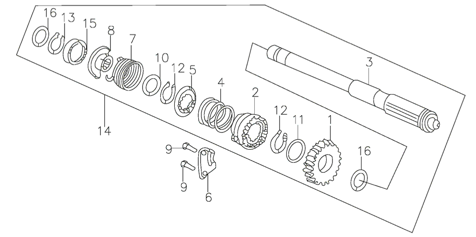Вал стартера