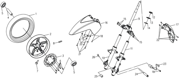 Траверса / Перья / Колесо