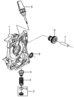 Правая крышка картера