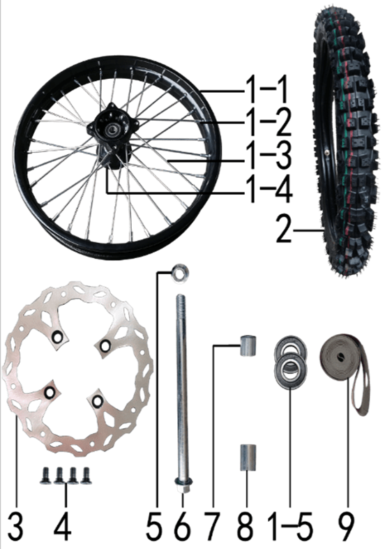 Колесо переднее