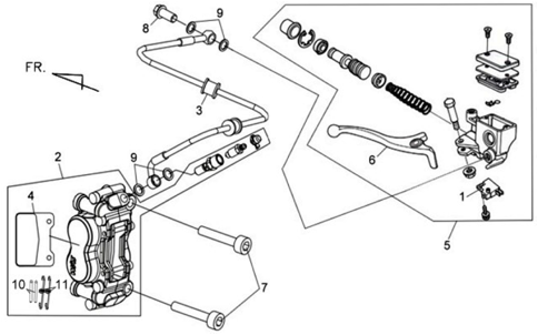 Передний тормоз