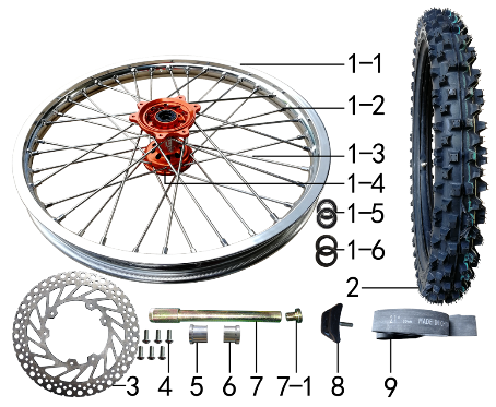 Колесо переднее