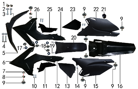 Подбор запчастей Облицовка Z10 BSE