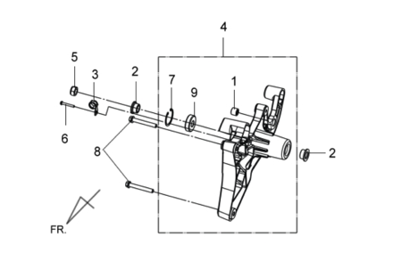 Маятник задней подвески