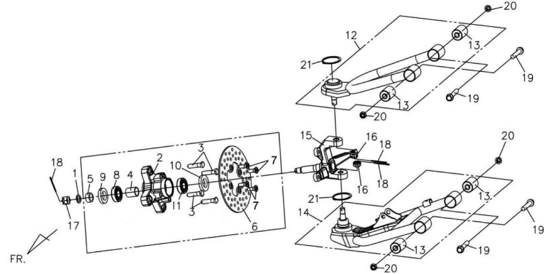Подвеска правая