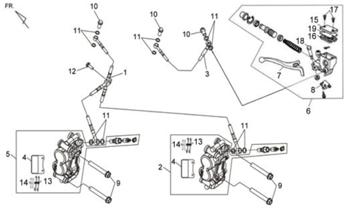 Передний тормоз