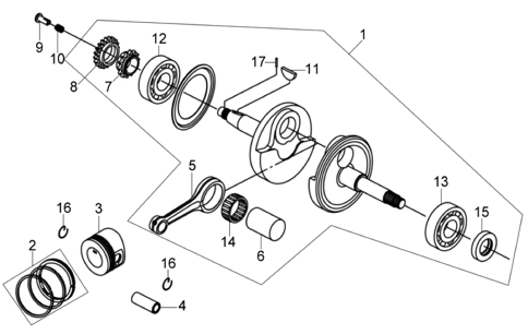 Коленвал / поршень