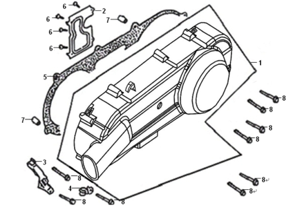 Крышка вариатора