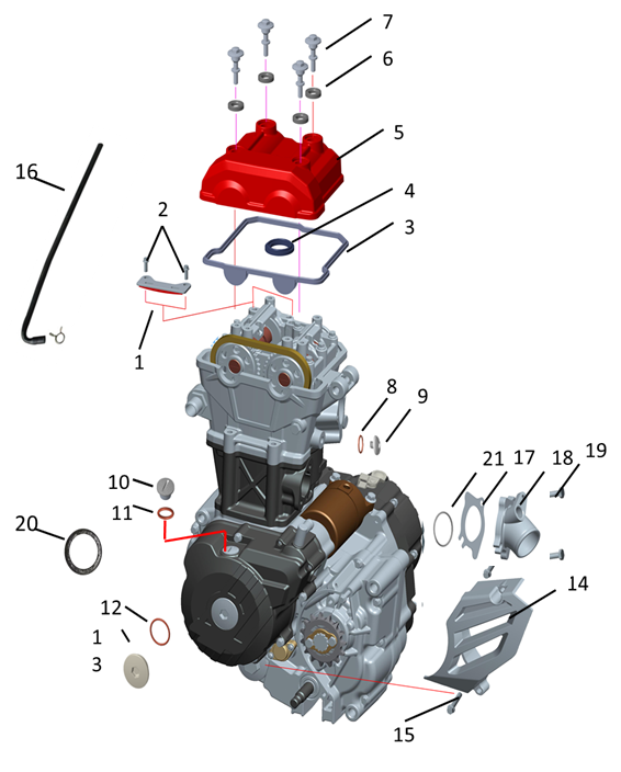 Крышка головки блока цилиндров