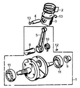 Коленвал / поршень