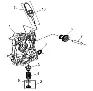 Крышка правой половины картера