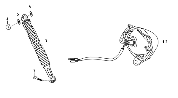 СТОП СИГНАЛ‧ЗАД. АМОРТИЗАТОР