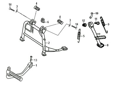 ЦЕНТРАЛЬНАЯ БОКОВАЯ ПОДНОЖКА КИКСТАРТЕР