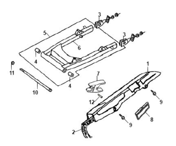 Маятник задней подвески