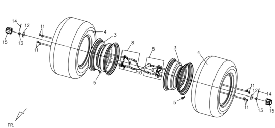 Задние колеса