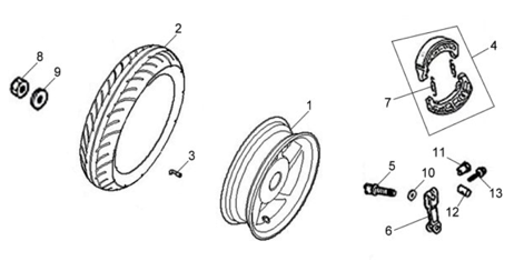 Заднее колесо