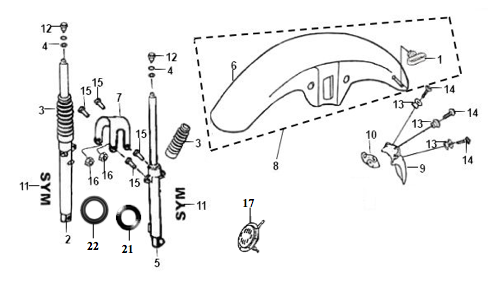 Передние амортизаторы