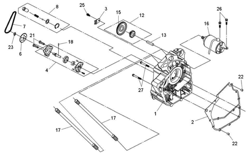 Правая половина картера