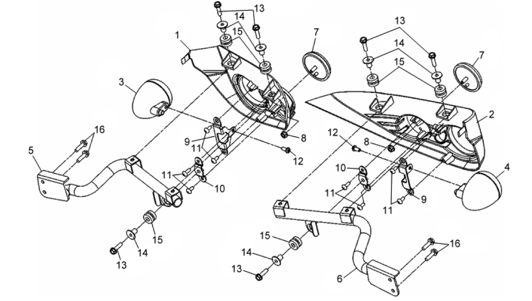 Задние поворотники