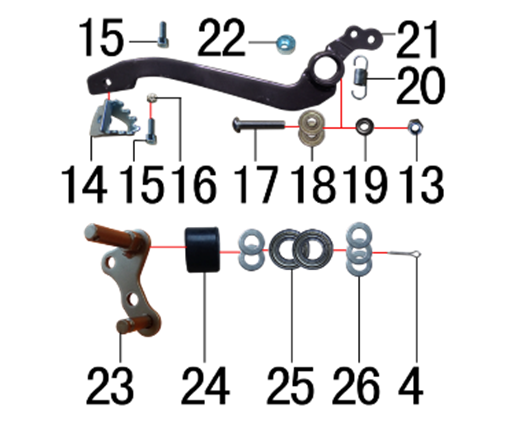 Тормоз задний
