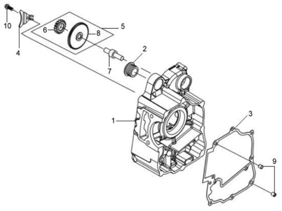 Правая половина картера