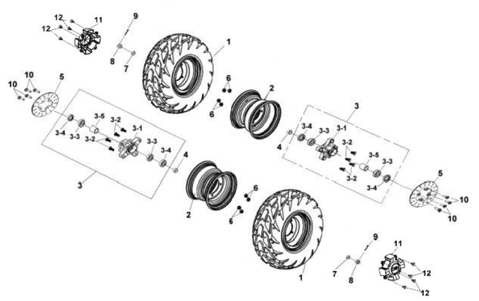 Передние колеса