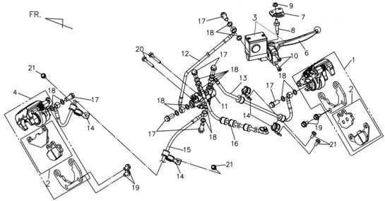 Передние тормоза