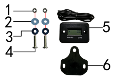 Подбор запчастей Счетчик моточасов MXS 150 17/14 (101131001) MXS 150 BSE