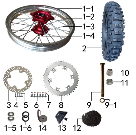 Колесо заднее