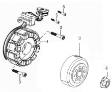 Подбор запчастей Магнето ZS182MN (NC300S) [30.124.1501] Двигатели