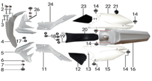 Подбор запчастей Облицовка Z3 2022 19/16 USB (101210039) Z3 BSE