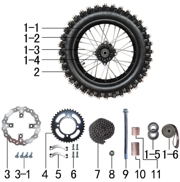 Колесо заднее