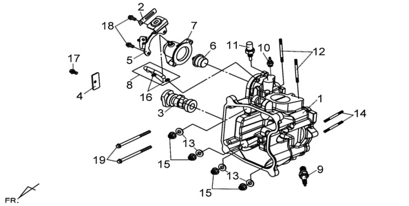 Подбор запчастей Цилиндр Двигатель MaxSYM 600 (LX60A2) MaxSYM 600 SYM