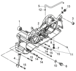 Левая половина картера