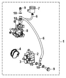 Подбор запчастей Тормозная система Кузов/электрика (старый каталог) Crox 125 SYM
