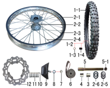 Подбор запчастей Колесо переднее Z4 (2022) (101360025) Z4 BSE
