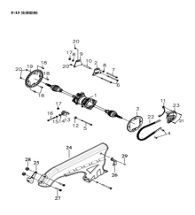 Подбор запчастей Задний вал в сборе QR 300 Access Motor