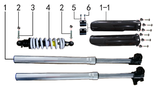 Подбор запчастей Амортизаторы PH10L MXR 125 MXR 125 BSE