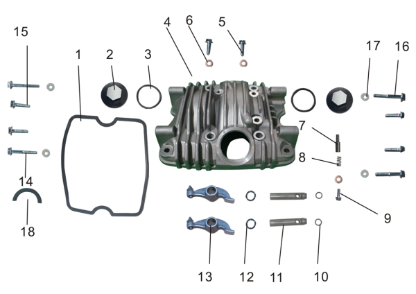 Крышка головки блока цилиндров в сборе