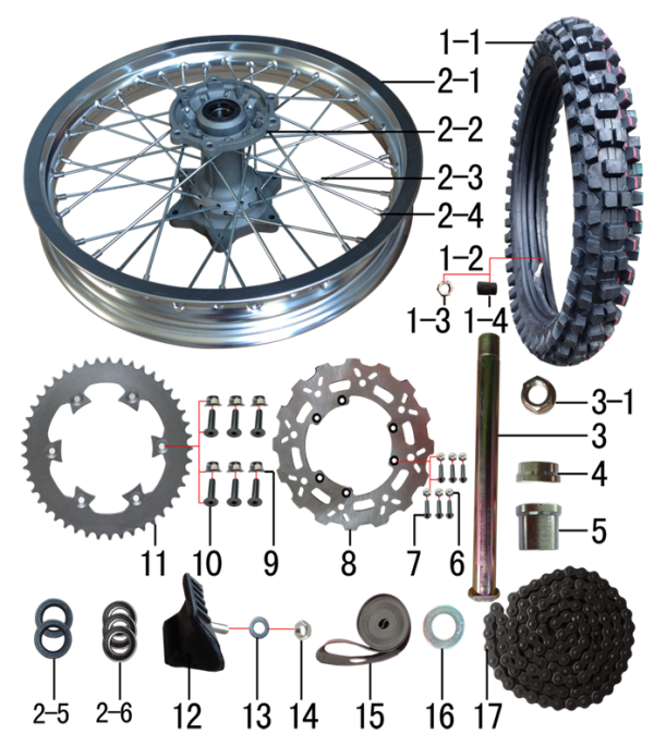 Колесо заднее