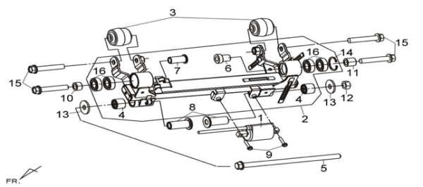 Крепление двигателя