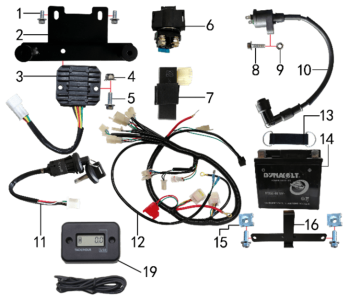Подбор запчастей Электрика XT-1 (SA110) (150020017) XT-1 BSE