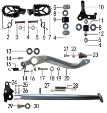 Подбор запчастей Подставка и подножки T5 (X5) (101411000, 101411001) T5 BSE