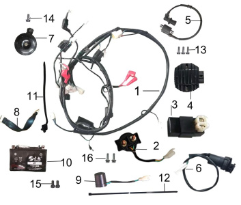 Подбор запчастей CABLE & ELECTRIC DEVICE Lamocca Motosuper
