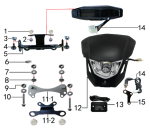 Фара и приборная панель