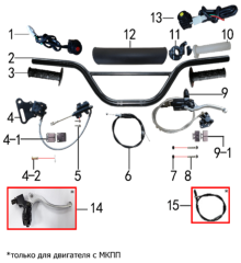 Подбор запчастей Руль и тормоза EVO PH02D 14/12 (101020029-101020031) EVO 110 BSE