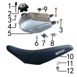 Бак топливный и седло