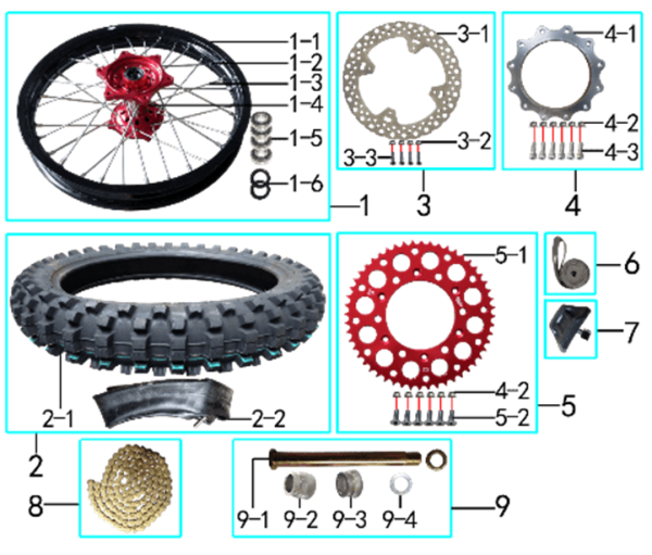 Колесо заднее